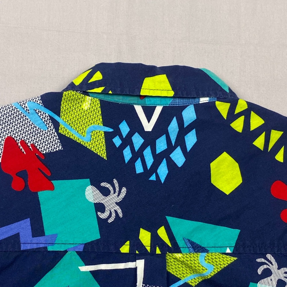 KAVU Klear Above Etch Art Shirt Mens Medium Hawaiian Cotton Abstract Casual - Picture 7 of 11